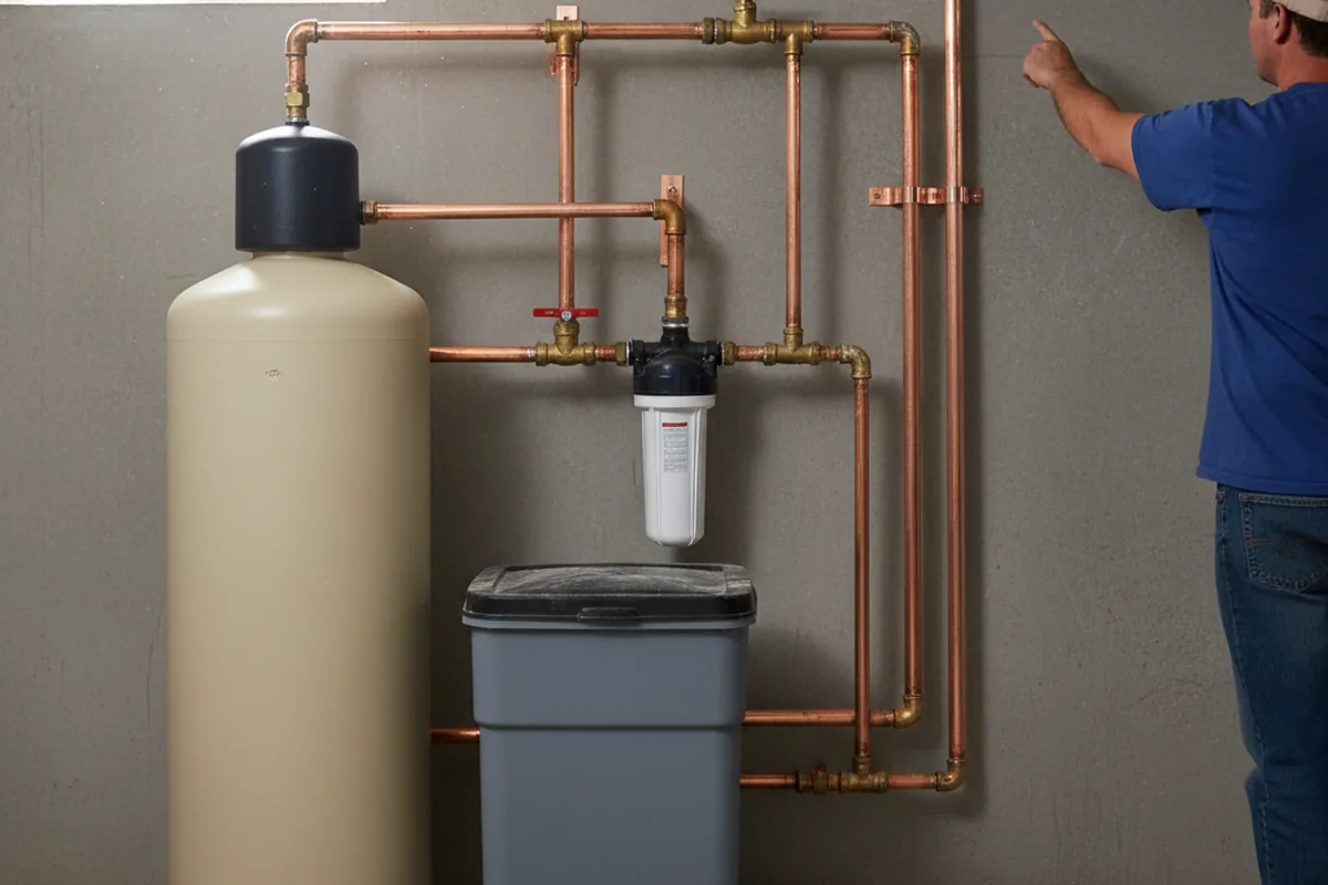 Whole-house water treatment system installed in Lenox